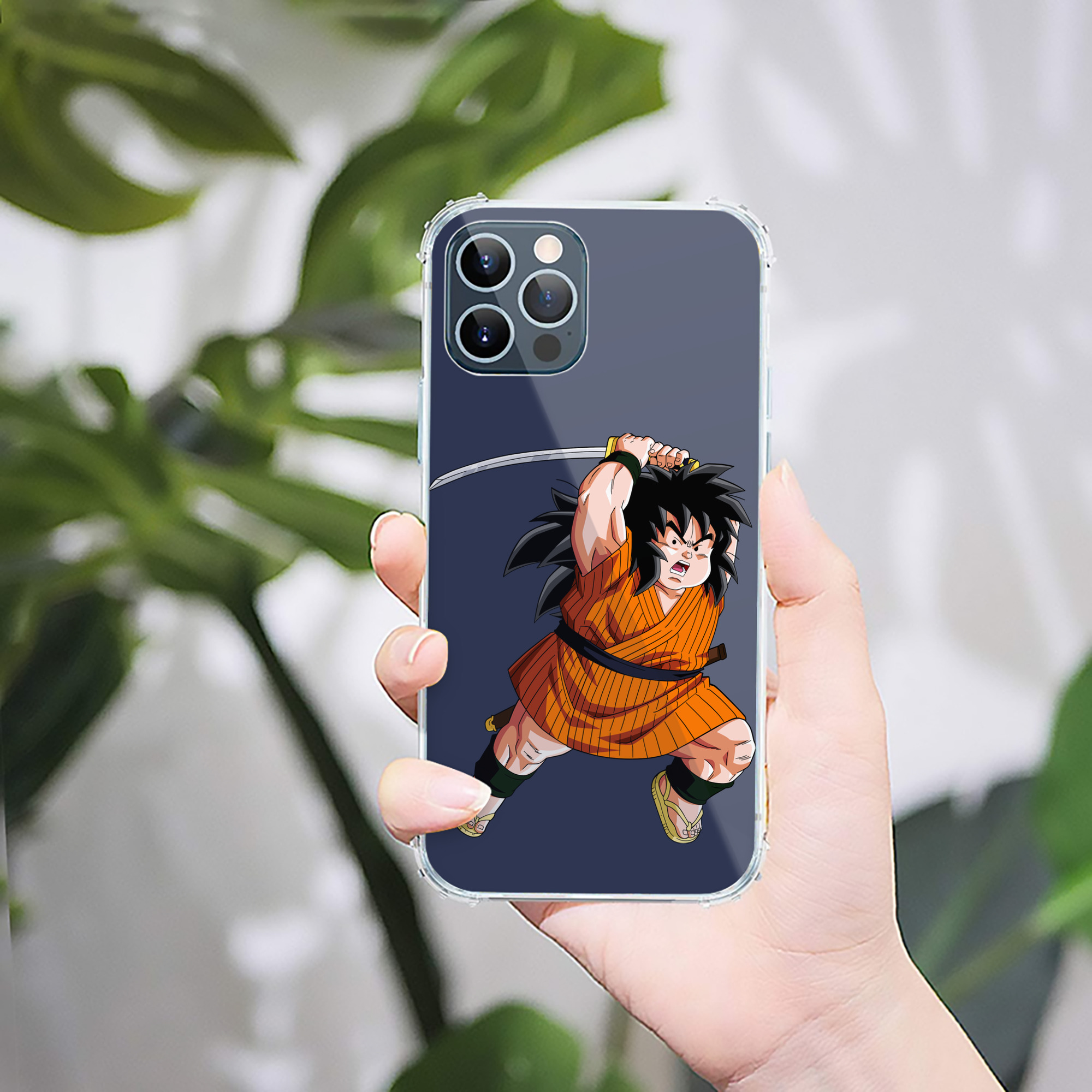 （画像用） ドラゴンボール やじろべえ DRAGON BALL Yajirobe 【iPhone 12シリーズ対応】透明スマホケース（クリアソフトケース）
